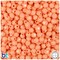 BeadTin Peach Opaque 6mm Faceted Round Plastic Craft Beads (600pcs)